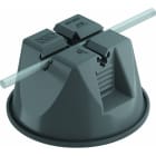 OBO BETTERMANN - Dachleitungshalter für Flachdächer 8-10mm Polyamid/Polyethylen schwarz