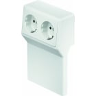 OBO BETTERMANN - REHAU - Geräteträger SL 2-fach 20x110 9010 Polyvinylchlorid reinweiß RAL 9010