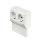 OBO BETTERMANN - REHAU - Geräteträger SL 2-fach 20x50/70 9010 Polyvinylchlorid reinweiß RAL 9010