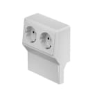 OBO BETTERMANN - REHAU - Geräteträger SL 2-fach 20x50/70 7035 Polyvinylchlorid lichtgrau RAL 7035
