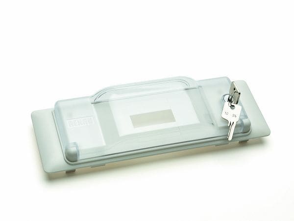 OBO BETTERMANN - REHAU - Klarsichtabdeckung SIGNA Automateneinbaueinheit 45x83x245 Polycarbonat reinweiß RAL 9010