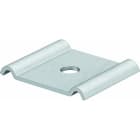 OBO BETTERMANN - Klemmstück mit Linsenkopfschraube M6x30 60x40 Edelstahl, rostfrei A4 1.4404 blank, nachbehandelt