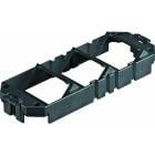 OBO BETTERMANN - Montageträger für Kommunikationstechnik 208x76x25 Polyamid graphitschwarz RAL 9011
