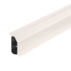 OBO BETTERMANN - REHAU - Sockelleistenkanal SL-L Set 20x50 Dichtl. 9001 Polyvinylchlorid cremeweiß RAL 9001