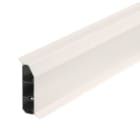 OBO BETTERMANN - REHAU - Sockelleistenkanal SL-L Set 20x70 Dichtl. 9001 Polyvinylchlorid cremeweiß RAL 9001