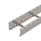 OBO BETTERMANN - Kabelleiter gelocht, mit VS-Sprosse 110x200x6000 Edelstahl, rostfrei A2 1.4301 blank, nachbehandelt
