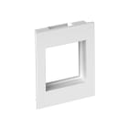 OBO BETTERMANN - REHAU - 1-fach Rahmen SIGNA Modul 45 9010 66x80x28 Polycarbonat/Acrylnitril-Butadien-Styrol reinweiß RAL 9010