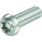 OBO BETTERMANN - Schraube mit Halbrundkopf abgeflacht, ISO7380-1 mit TX30 M6x20mm Edelstahl, rostfrei blank, nachbehandelt