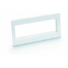 OBO BETTERMANN - REHAU - 3-fach Rahmen für Modul 45 RAL9010 200x80x28 Polycarbonat/Acrylnitril-Butadien-Styrol reinweiß RAL 9010