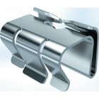 OBO BETTERMANN - Deckelklammer für Deckel ungelocht 19x25x19 Edelstahl, rostfrei A2 1.4310 blank, nachbehandelt