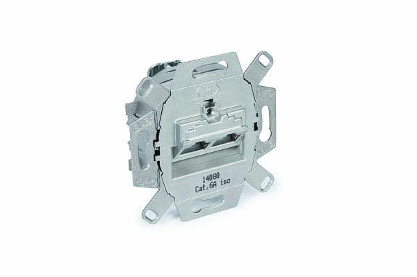 OBO BETTERMANN - REHAU - Datendose UAE-CAT6A iso 2 x 8 polig 60x70x40 Aluminium bandverzinkt