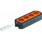 OBO BETTERMANN - Universalträger Connect WINSTA VDE, 4fach orange 208x76x45 Polyamid
