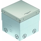 OBO BETTERMANN - Bodensteckdose unbestückt 140x140x110 Edelstahl, rostfrei