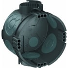 OBO BETTERMANN - UP Gerätedose luftdicht Ø60mm, H46mm Polypropylen / Thermoplastisches Elastomer tiefschwarz / blaugrau