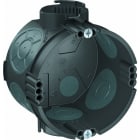 OBO BETTERMANN - UP Gerätedose mit Geräteschrauben, luftdicht Ø60mm, H46mm Polypropylen / Thermoplastisches Elastomer tiefschwarz / blaugrau