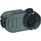 OBO BETTERMANN - UP Elektronikdose mit Geräteschrauben Ø60xH66x148 Polypropylen tiefschwarz