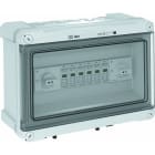OBO BETTERMANN - PV-Systemlösung im Gehäuse 2 String auf 2 WR mit Schalter 1000V DC Polycarbonat lichtgrau RAL 7035
