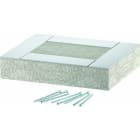 OBO BETTERMANN - Endstück EI60 für PLCD D060810 100x80 Glasfaserleichtbeton grau