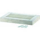 OBO BETTERMANN - Endstück EI60 für PLCD D061220 200x120 Glasfaserleichtbeton grau