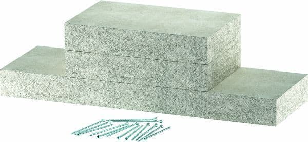 OBO BETTERMANN - Wandanschlusskragen EI60 für PLCD D061220 200x120 Glasfaserleichtbeton grau