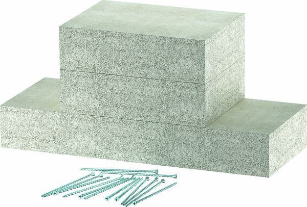 OBO BETTERMANN - Wandanschlusskragen EI90 für PLCD D090810 100x80 Glasfaserleichtbeton grau