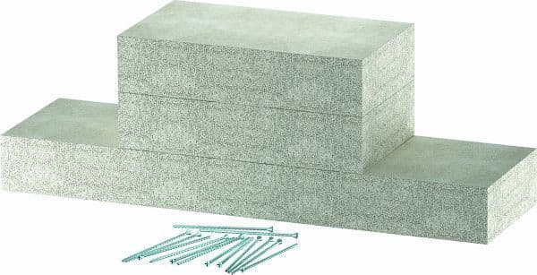 OBO BETTERMANN - Wandanschlusskragen EI90 für PLCD D091220 200x120 Glasfaserleichtbeton grau