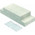 OBO BETTERMANN - Wandanschlusskragen EI90 für PLCS D090810 100x80 Glasfaserleichtbeton grau