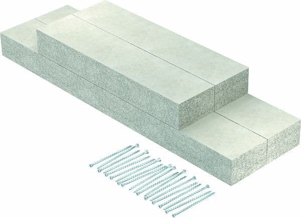 OBO BETTERMANN - Wandanschlusskragen EI90 für PLCS D091220 200x120 Glasfaserleichtbeton grau