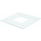 OBO BETTERMANN - Deckenblende für Teleskop 45 mm x 45 mm 107x107x2 Stahl reinweiß RAL 9010