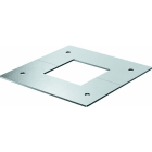 OBO BETTERMANN - Deckenblende für Teleskop 45 mm x 45 mm 107x107x2 Stahl weißaluminium RAL 9006