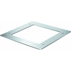 OBO BETTERMANN - Deckenblende für Säulenprofil 130x130 mm 192x192x2 Stahl weißaluminium RAL 9006