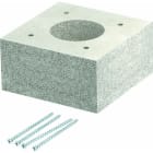 OBO BETTERMANN - Aufdoppelungsstück für PYROLINE Con 80x80x40 Glasfaserleichtbeton grau