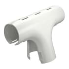 OBO BETTERMANN - Quick-Pipe-T-Stück M32 Polypropylen reinweiß RAL 9010