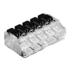 OBO BETTERMANN - Universal-Hebelklemme 5 starre/flexible Leiter 19,6x31,3x10,5 transparent