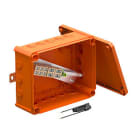 OBO BETTERMANN - Kabelabzweigkasten für Funktionserhalt 240x190x95 Polypropylen pastellorange RAL 2003