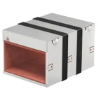 OBO BETTERMANN - Brandschutzbox vierseitig mit intumeszierenden Einlagen 300x223x181 Edelstahl, rostfrei A2 1.4113 blank, nachbehandelt