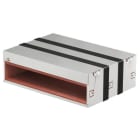 OBO BETTERMANN - Brandschutzbox vierseitig mit intumeszierenden Einlagen 300x423x130 Edelstahl, rostfrei A2 1.4301 blank, nachbehandelt