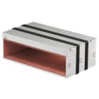 OBO BETTERMANN - Brandschutzbox vierseitig mit intumeszierenden Einlagen 300x523x181 Edelstahl, rostfrei A2 1.4113 blank, nachbehandelt