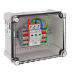 OBO BETTERMANN - Generatoranschlusskasten 4 PV-String auf 1 WR-MPP 1000V DC lichtgrau RAL 7035