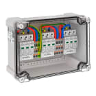 OBO BETTERMANN - Generatoranschlusskasten 3x1 PV-String auf 3 WR-MPP 1000V DC lichtgrau RAL 7035
