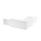 OBO BETTERMANN - Außeneck mit Brandschutzgewebe 320x100x320 Stahl pulverbeschichtet reinweiß RAL 9010