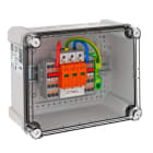 OBO BETTERMANN - Generatoranschlusskasten 4 PV-String auf 1 WR-MPP 900V DC lichtgrau RAL 7035