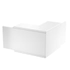 OBO BETTERMANN - Außeneck mit Brandschutzgewebe 370x200x370 Stahl pulverbeschichtet reinweiß RAL 9010
