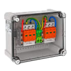 OBO BETTERMANN - Generatoranschlusskasten 2x1 PV-String auf 2 WR-MPP 900V DC lichtgrau RAL 7035