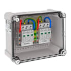 OBO BETTERMANN - Generatoranschlusskasten 2x1 PV-String auf 2 WR-MPP 1000V DC lichtgrau RAL 7035