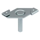 OBO BETTERMANN - Deckenprofilklammer mit Gewindebolzen M6x25mm Stahl Zinklamelle
