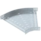 OBO BETTERMANN - Bogen 45° für Kabelrinne, horizontal 60x500 Stahl tauchfeuerverzinkt
