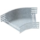 OBO BETTERMANN - Bogen 45° für Kabelrinne, horizontal 85x300 Stahl tauchfeuerverzinkt