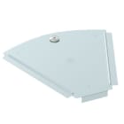 OBO BETTERMANN - Deckel für 45°-Bogen B200mm Stahl bandverzinkt Zink/Aluminium, Double Dip
