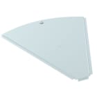 OBO BETTERMANN - Deckel für 45°-Bogen B500mm Stahl bandverzinkt Zink/Aluminium, Double Dip